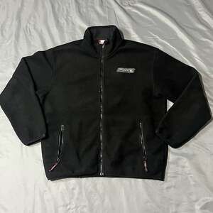 Spyder Vintage Black Full Zip Fleece Jacket with Box Logo